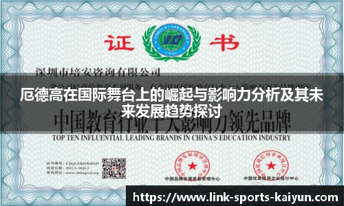 厄德高在国际舞台上的崛起与影响力分析及其未来发展趋势探讨